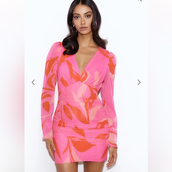 HELLO MOLLY LUXE BOAT PARTY MINI DRESS PINK SIZE 6 - Picture 2 of 11